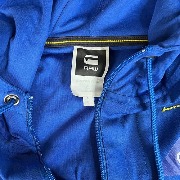 G-Star Raw Sweatshirt Women S Blue Hoodie Full Zip Streetwear Skater Y2K Sweater - Picture 6 of 12